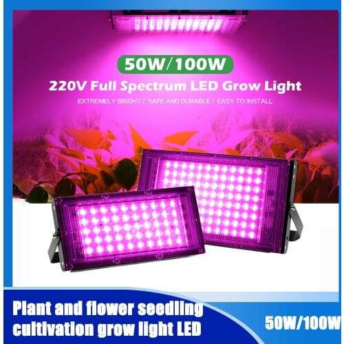 Grow light LED Grow light 50W 100W full-spectrum plant lighting for plant and flower seedlings