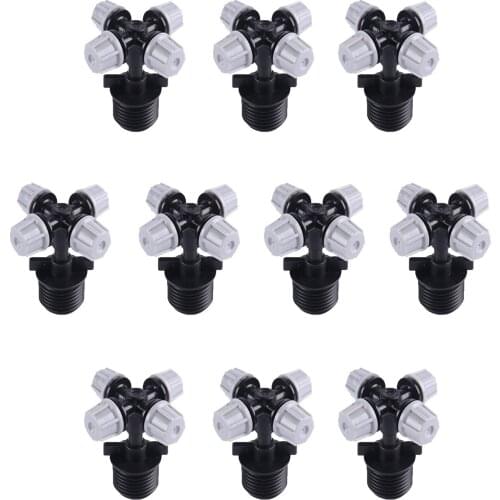 Sprinkler G1/2in Male Thread Crosses Spray Nozzle 20Pcs Sprayer Agricultural Gardening Watering Accessories Garden Sprinklers