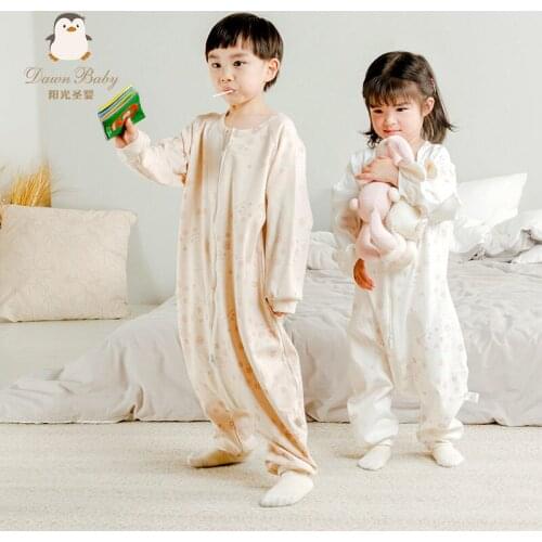 Baby Newborn Sleeping Bag Childrens Baby Summer Leg Split in Four Season Carriage Sack Cotton Outfits Girl Boy Sleeping Blanket