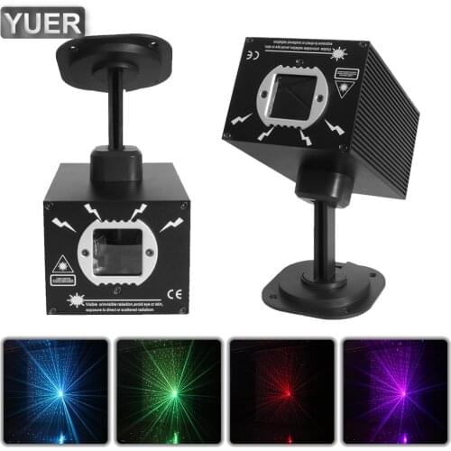 Portable RGB Starry Sky Laser Pattern Light DMX512 Stage Effect Laser Projector For DJDisco Bar Dance Floor Prom Club Restaurant