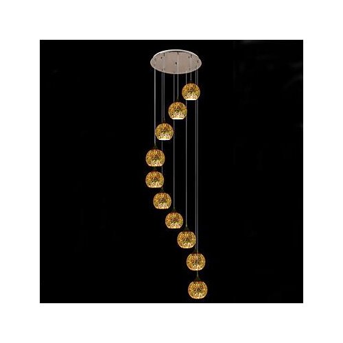 LED Pendant Light ,Traditional Classic Electroplated Feature for Mini Style Metal Living Room pendant light lamp Including bu
