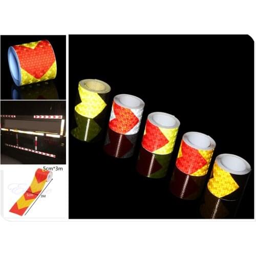 Safety warning car SUV truck night driving reflective sticker for Mercedes Benz W211 W203 W204 W210 W124 AMG W202 CLA