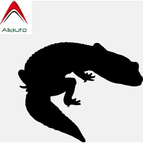Aliauto Reflective Motorcycle DecalsCoolest Monitor Lizard Reptile Vinyl Decor Car Stickers Accessories Silhouette,12cm*9cm