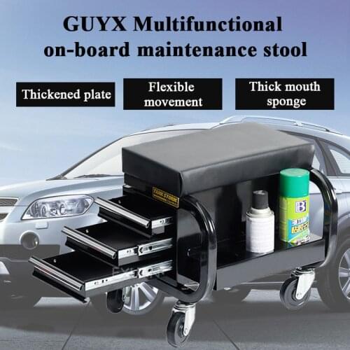 Car maintenance stool/workbench/car maintenance tool/multifunctional car maintenance car seat/wrench and other tool storage box