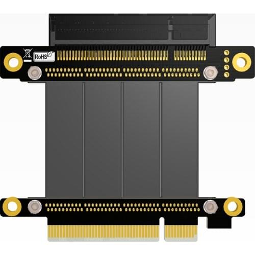 PCIe 3.0 x8 to x8 Cable Male to Female Extension 64G/bps PCI-Express 8x 1U 2U RAID SSD Card Extender Cable Gen3.0