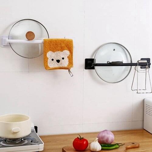 Towel Rack Bathroom Shelf Suction Cup Punch-free Kitchen Bathroom Toilet Towel Bar Bathroom Shelf Bathroom Storage