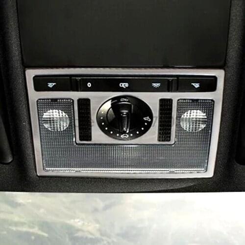 For Volkswagen VW Lavida 2013 ABS Chrome Car Inner Fornt Reading Light Lamp Shape Cover Trim Auto Interior Accessories