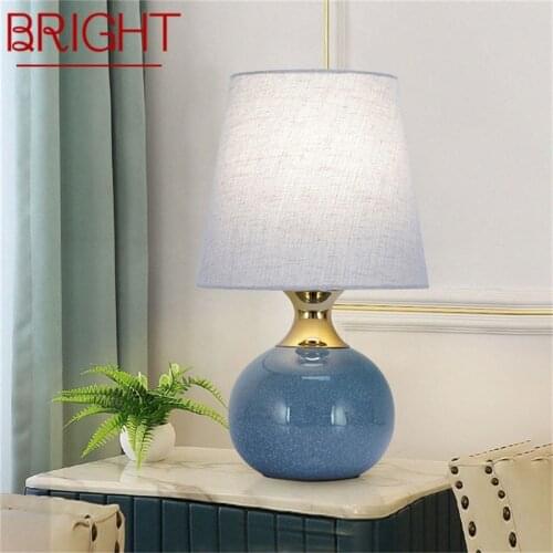 BRIGHT Touch Dimmer Table Desk Light Contemporary Ceramic Luxury Lamp Decorative for Home Bedside