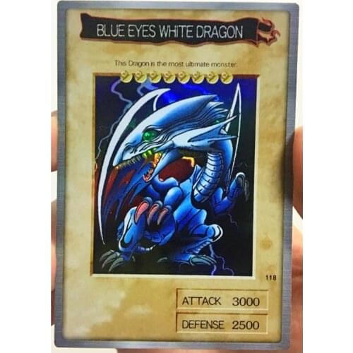 Yu Gi Oh Blue Eyes White Dragon DIY Toys Hobbies Hobby Collectibles Game Collection Anime Cards
