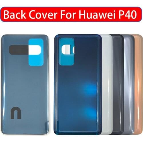 Back Glass Rear Cover For Huawei P40 Battery Door Housing Battery back cover