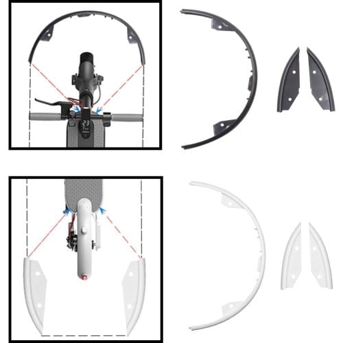 Electric Scooter Bumper Protective For Xiaomi Mijia M365 Pro MI M365 Body front and back Strips Sticker Tape Skateboard Strips