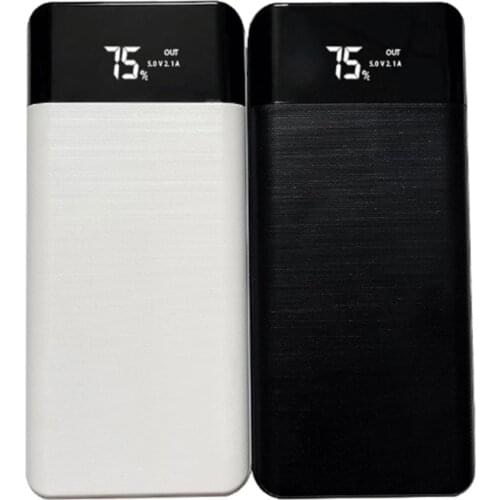 External Box without Battery Powerbank Protector LCD Display 7x18650/18700/20700/21700 Battery Case Power Bank Shell