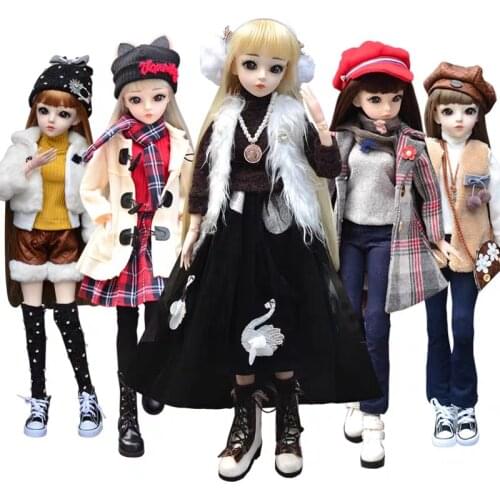 1/3 BJD Doll 60CM female Plastic joint moveable doll includes the doll clothes and shoes 331