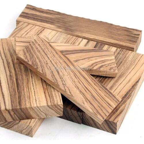 1piece DIY Knife Handle Material Zebra Wood (Microberlinia Brazzavillensis) Spoon Making Materials Home Handicraft Materials