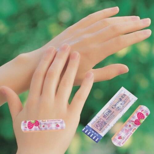 120Pcs Waterproof Breathable Cute Cartoon Band Aid Hemostasis Adhesive Bandages Surgical Tape Wound Dressing Sticking Plaster