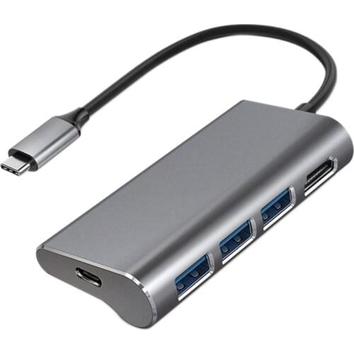 USB C Hub Adapter, Type C 4 in 1 USB3.0 Hub, for Mobile Phones, Computers, Laptops