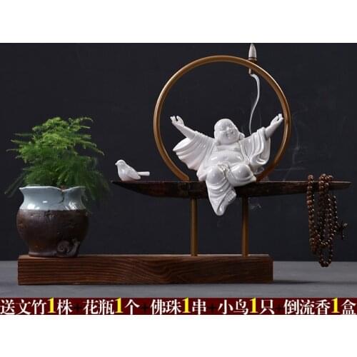 Ceramic Mi Yue Buddha / Living Room / Entrance / Office / Tea Room / Decoration