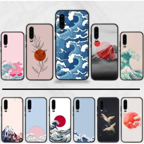 Great Wave off Kanagawa Ocean Japanese sea Phone Cases For Huawei honor Mate P 9 10 20 30 40 Pro 10i 7 8 a x Lite nova 5t