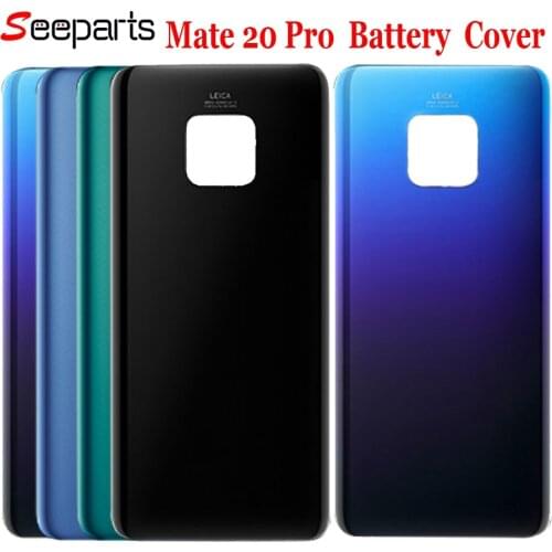 Huawei Mate 20 Lite Battery Cover Back Glass Panel Rear Door Housing Case For Huawei Mate 20 Pro Battery Cover Replacement