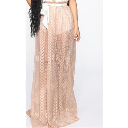 Summer Women Skirt Ladies Beach Cover Up Kaftan Sarong Summer Beach Wear Swimwear Bikini Dress Beachwear Women High Waist Skirt