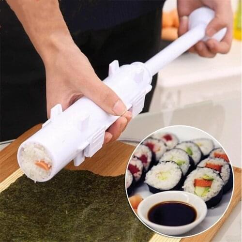 DIY Sushi Machine Drum Rice Making Mold Bazooka Vegetable Meat Roll Tool DIY Sushi Machine Kitchen Tool Cooking Family Rice Ball