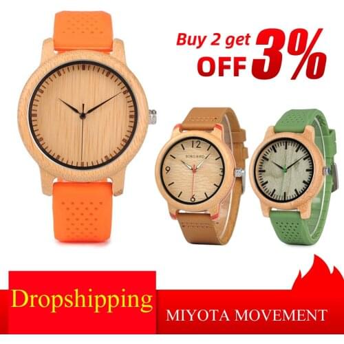 BOBO BIRD Wood Watch Men Ladies Clearance Sale Promotion Quartz Wristwatches Male Women Leather Strap Relogio Masculino Dropship