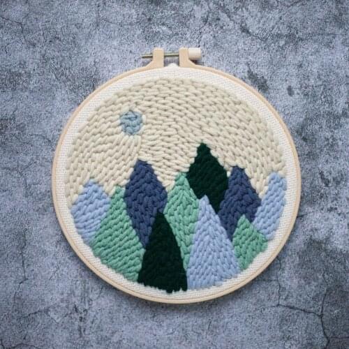 DIY Magic Embroidery Punch Needle Kit Knitting Sewing Cross Stitch for Beginner Handmade Art craft Wall Painting Home Decor Gift