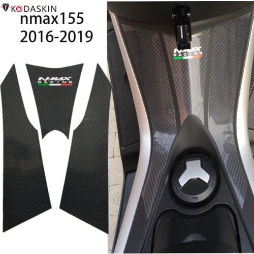 Motorcycle Carbon Fuel Tank pad Sticker Decal Emblem For nmax155 n max 155 nmax 155 nmax Sticker Accessories