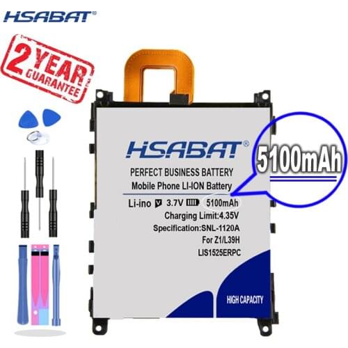 New Arrival [ HSABAT ] 4900mAh LIS1525ERPC Battery for SONY Xperia Z1 L39h L39 C6902 C6903 C6916 C6943 SO-01F L39T L39U
