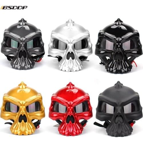 Motorcycle Helmet Half Face Helmets personality fashion Double Use Skull Helmet For Yamaha FZ6 MT-07 FZ07 MT09 FZ09 XJ6