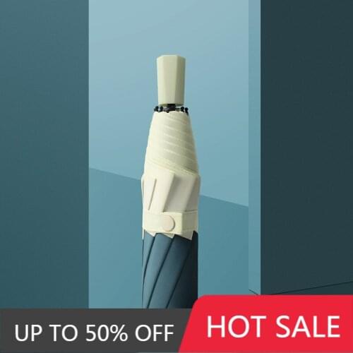 New Fresh Triple Folding Umbrella Sunny and Rainy Dual-Use Folding Umbrella Korean Creative Edge Advertising Umbrella