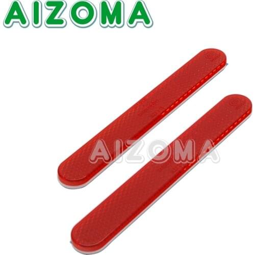 Front Fork Leg Reflective Sticker 2pcs Motorcycle Safety Warning Reflector Sticker for Harley Universal Dirt Bikes Car Trailers