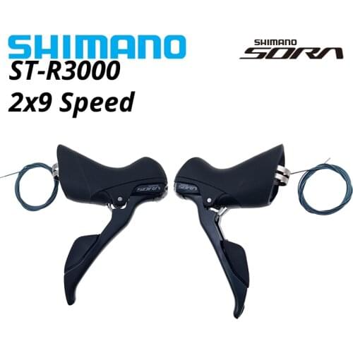 SHIMANO SORA ST-R3000 DUAL CONTROL LEVER NEW SUPER SLR Brake 2x9 speed ST R3000 Shifters Levers a Pair Left Right Pair 2x9s 2ss
