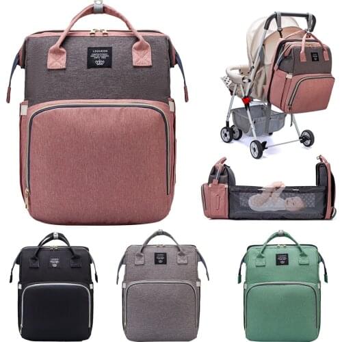 Baby Diaper Bag Backpack For Mom And Dad Bed Crib Baby Sleeping Bag For Travel Bed Mummy Bags Stroller Organizer