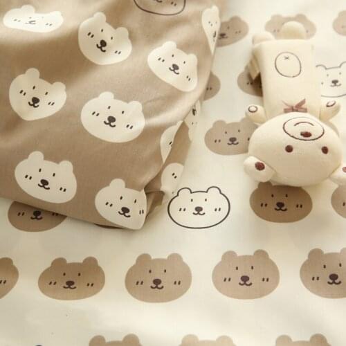 160x50cm 60S Cotton Tribute Satin Cartoon Fabric, Making Bedding Duvet Cover Pillowcase Clothing Handmade DIY Cloth