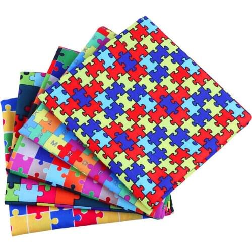 Sewing fabric polyester Christmas celebration cloth printing textile crafts DIY 50 * 140cm /pc clothes tablecloth quilt fabric