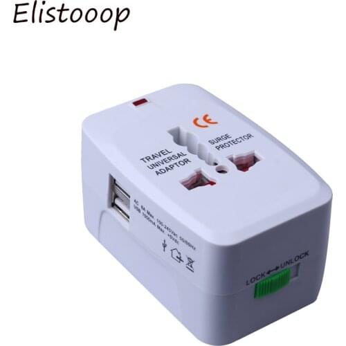 All in One Universal International Plug Adapter Travel AC Power Charger Adaptor with AU US UK EU converter Plug