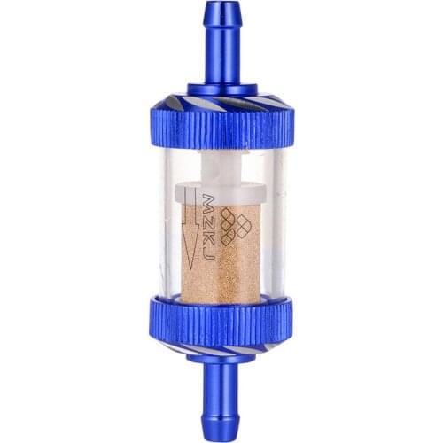 3 Colors Aluminum Alloy Glass Motorcycle Gas Fuel Gasoline Oil Filter Moto Accessories For ATV Dirt Pit Bike Motocross