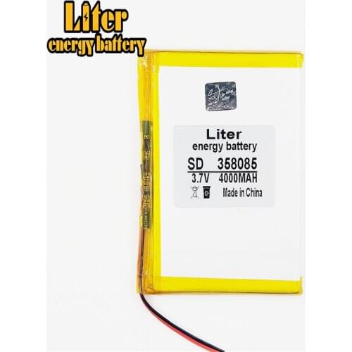 358085 3.7 V 4000 mah tablet general polymer lithium battery GPS,mp3,mp4,cell phone,speaker