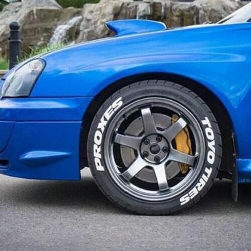 3D Car Stickers Car Tire English Letter Stickers A-Z Motorcycle Bike Wheel Decoration