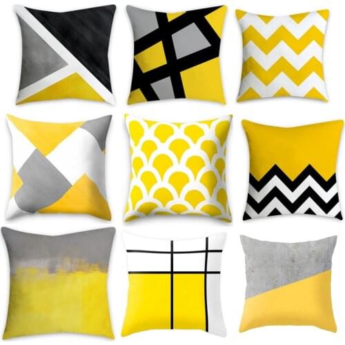 45*45cm Decorative Cushion Cover Sofa Home Pillow Case Pattern Chair Seat Throw Pillows Cover Square Bed Living Room Pillowcase