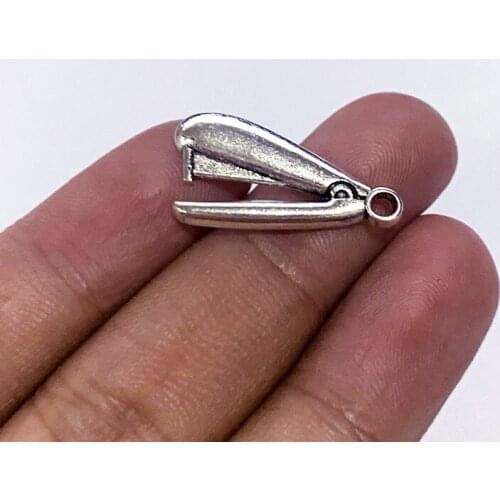 6pcs 25x13mm Stapler Charms Tibetan Silver Color Pendant Fit For Bracelet Necklace Jewelry Making Accessories Crafts Wholesale