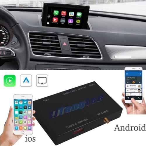 Car Camera Carplay Decoder Adapter Mirror Link Display Android Auto Play 360 BirdView For Audi Q3 8U MMI 3G 2011~2018
