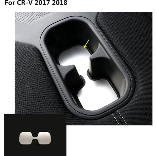 Car trim stainless steel lamp Console rear back tail Cup gear armrest handrail box frame For Honda CRV CR-V 2017 2018