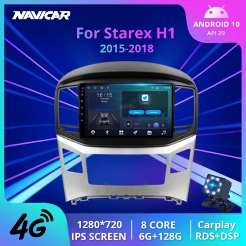 2Din Android10.0 Car Radio For Hyundai Grand Starex H1 2015-2018 Stereo Receiver GPS Navigation Car Receiver DSP Auto Radio IGO