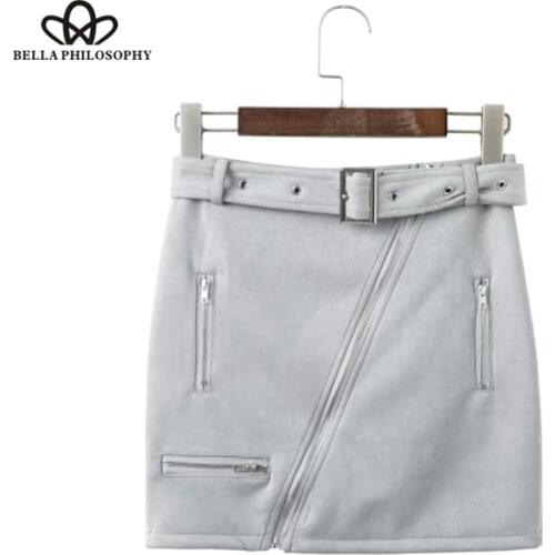 Bella Philosophy Suede Pencil Skirts