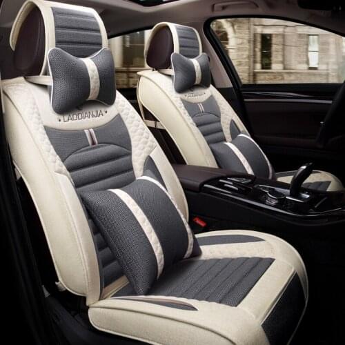 3D Car Seat Cover General Cushion Flax Car Styling For Renault Scenic Fluence Latitud Koleos Laguna Megane cc Talisman