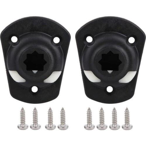 2 Pcs Inflatable Boat Kayak Rod Holder Mount Base with Screws Boat Canoe Slide Rail Kayak Fishing Rod DIY Mount Base