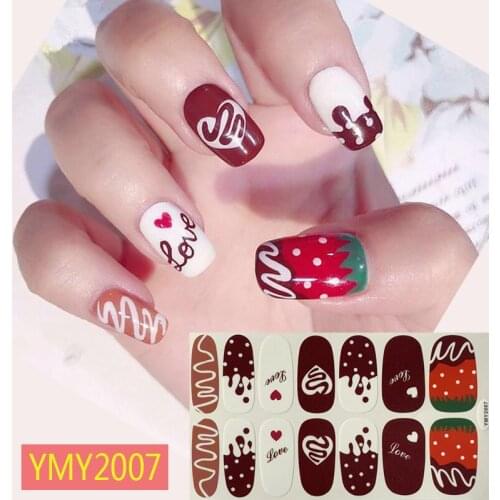 Cool Design Hot Full Paste Nail Stickers Manicure Nail Stickers Full Paste Valentines Day Gift For Women