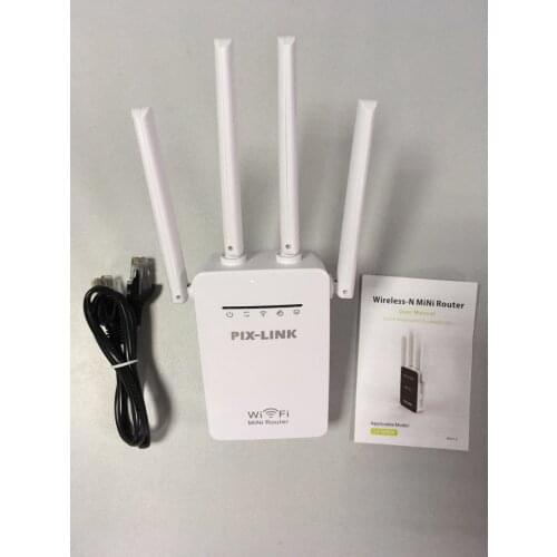 Four-antenna Router Wifi Signal Amplifier Repeater Through The Wall Home Commercial Wireless 300M Network